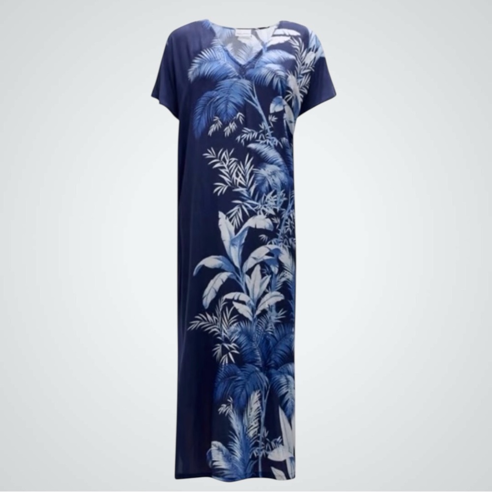 Tommy Bahama Palmera Isle Cover-Up Caftan - Picture 4 of 15